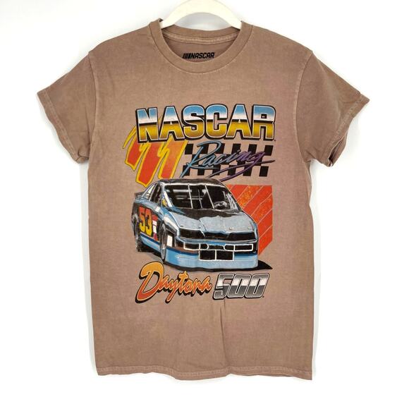 NWOT Nascar Racing Daytona 500 Graphic Tee Brown Small - Picture 1 of 5
